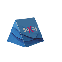 Caja triangular horizontal