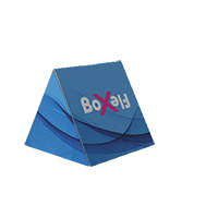 Caja triangular horizontal