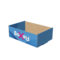 Caja bandeja con cierres