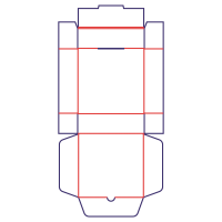 Caja de diseño pizza - rozkrój